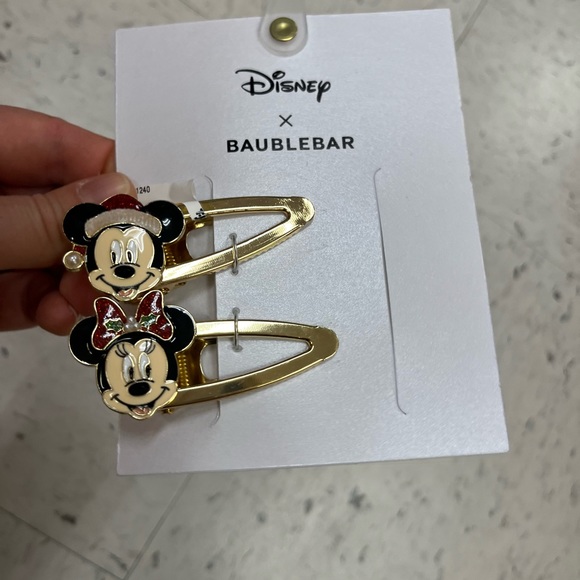 NWT ?❤️ Baublebar x Disney Mickey and Minnie Mouse hair barrettes main image 5